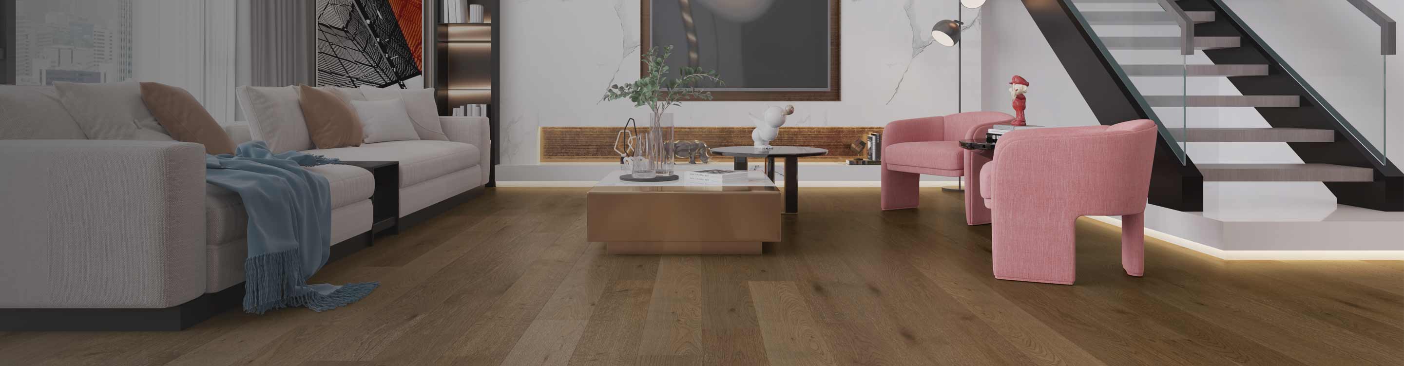 hardwood flooring in a living room