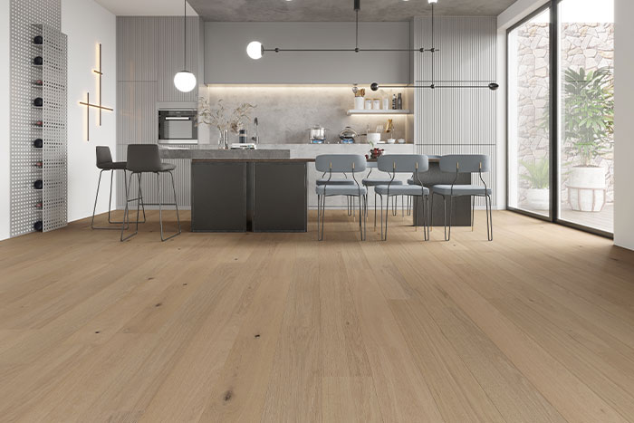 hardwood flooring in kitchen